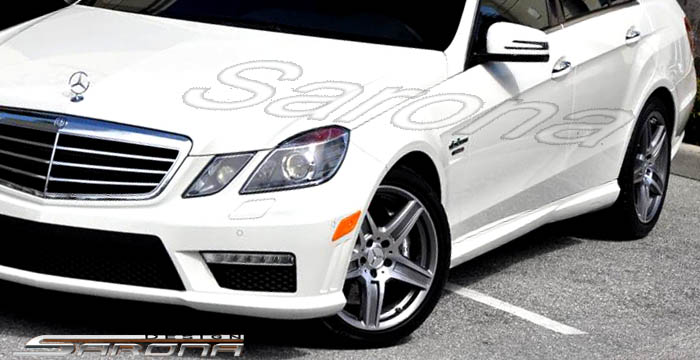 Custom Mercedes E Class  Sedan Side Skirts (2010 - 2013) - $590.00 (Part #MB-040-SS)